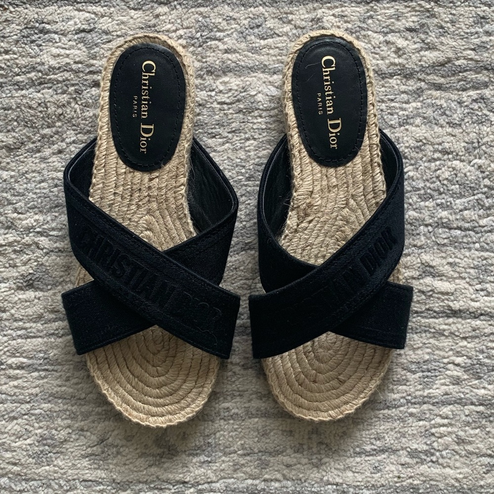 Dior Granville Embroidered Slides